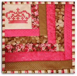 Quilter's Powder Pink Cross-stitch Treat Mat Starter Kits<br> (Makes 4)