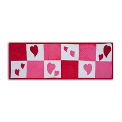 Minky Peek-a-Boo Bubble Hearts Bed Shawl Kit