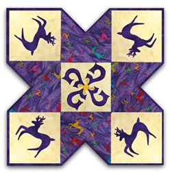 Reindeer Romp Wall Hanging Kit -Purple