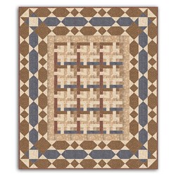 Time in a Bottle Quilt Kit - Neutrals and Blues