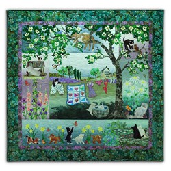 Wind in the Whiskers Batik Quilt Kit by McKenna Ryan