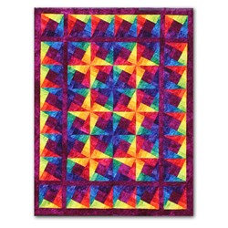 Star Fire Twin Size or Queen Size Quilt kit