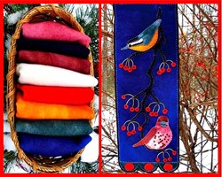 Limited Edition Fluttering Winter & Bonus - Free Birds & Berries Wall Hanging Pattern