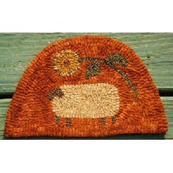 Sheep & Flower Hooked Rug Kit