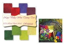 Limited Edition Napa Valley Wine Tasting Tour Hand Dyed Wools Fat Sixteenth Bundle & Bonus Free Pattern