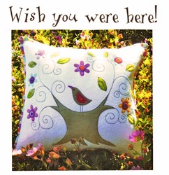 Wish You Were Here! Applique Pillow Pattern & Kits by Kellie Wulfsohn for Don't Look Now!