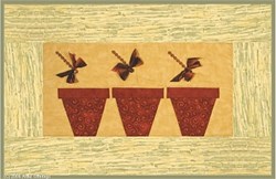 Dragonflies & Terra-Cotta Pots Pattern