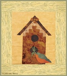 Birdhouse & Bluebird Pattern