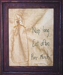 Nap Long, Pur Much Stitchery Pattern
