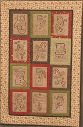 Vintage Snowman Stitchery Quilt Pattern Set