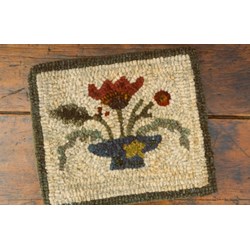 Folkart Blooms Rug Hooking Pattern