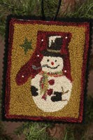 12 Days of Snowmen - January - Punch Needle Pattern