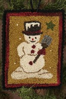 12 Days of Snowmen - February - Punch Needle Pattern