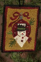 12 Days of Snowmen - October - Punch Needle Pattern