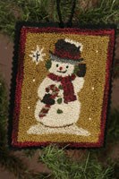 12 Days of Snowmen - December - Punch Needle Pattern