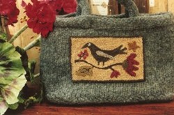 Crow Flower Punch Needle Pattern