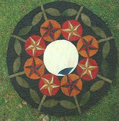 Moonlight Garden Penny Rug Country Quilts Mini Collection