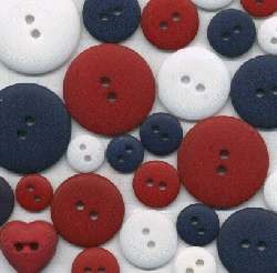 American  Folk Art Buttons <br>Hand Dyed by Theresa