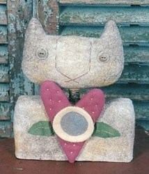 February Cat Doll & Stitchery Pattern <br>Month by Month Series <br>by Homebodies