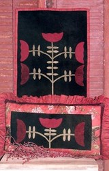 Pretty Posey Pillow & Mat Pattern - Simple Woolens by Joined at the Hip