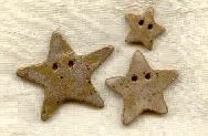 Ceramic Star Buttons