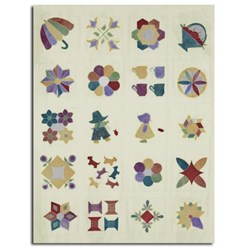 Vintage 1930's Wool Applique Bed Rug Kit of The Month