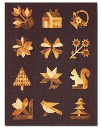 Chocolate Forest 12 Month BOM Pattern Set with Finishing Instructions by Lakeview Primitives