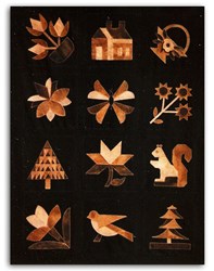 The Chocolate Forest Wool Applique Kit