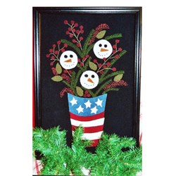 Patriotic Snowman Bucket Pattern by Liberty Rose