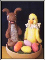 Bunny, Chick & Jelly Bean Felting Kit