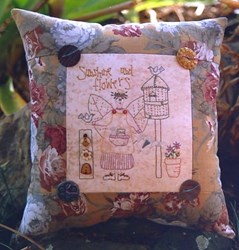 Sunshine and Flowers Stitchery Project Pattern, Muslin & Button Pack
