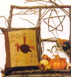 Wool Applique Pattern - November  - by Sandy Gervais of Pieces From My Heart