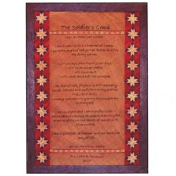Soldier's Creed Wall Hanging Pattern by Primitive Gatherings