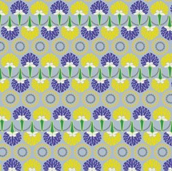 Color Splash Geometric - Yellow & Purple Leaves