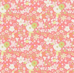 Coquette - Vintage Rush Coral - by Patricia Bravo for Art Gallery Quilts