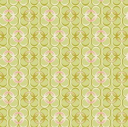 Coquette - Mod Rings Green - by Patricia Bravo for Art Gallery Quilts