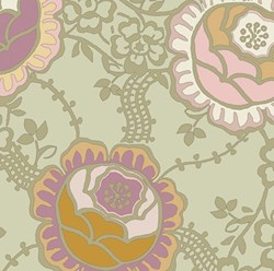 Dashing Roses - Willow Green Floral