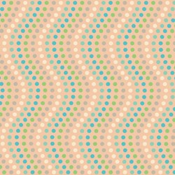Revive - Apricot Dotted Curves Quilting Fabric