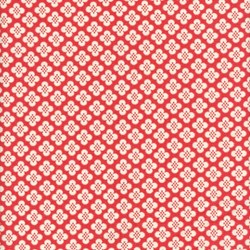 Bliss - Floral Medallions on Red - by Bonnie & Camille for MODA