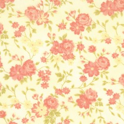 Breakfast At Tiffany's - Pink Roses on Ivory