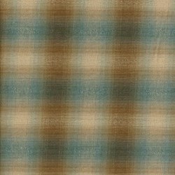 Pireued Fat Quarter - Blue, Brown, Tan Woven Plaid - Daiwabo Taupes