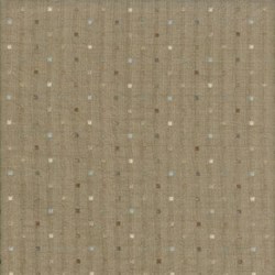 Pireued Fat Quarter - Brown Dot Woven - Daiwabo Taupes