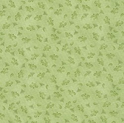 Flourish - Green Tonal with Mini Tonal Swirls