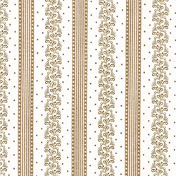 Flourish - Cream & Tan Stripe