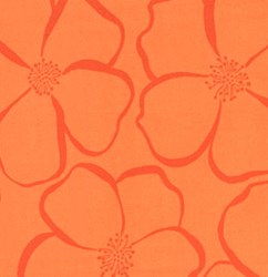 Olive Rose - Orange Florals Quilting Fabric ~  Free Spirit Fabric