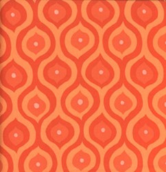 Olive Rose - Orange Geometrics Quilting Fabric ~  Free Spirit Fabric