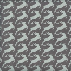 Holly Jolly - Reindeer in Gray - by Jen Allyson of My Mind's Eye for Riley Blake Fabrics