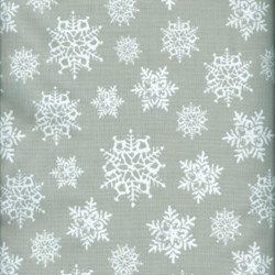 Holly Jolly - Snowflakes on Gray - by Jen Allyson of My Mind's Eye for Riley Blake Fabrics