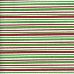 Holly Jolly - Green Stripes - Fat Quarter - by Jen Allyson of My Mind's Eye for Riley Blake Fabrics
