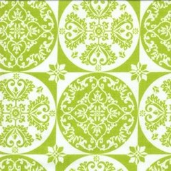 Isabella - Green Floral Circle Grid - by Lila Tueller Designs for Riley Blake Designs